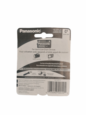 C2 1.5v panasonic battery - Back Image