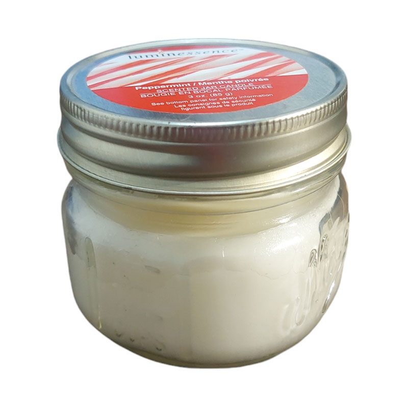 Luminessence pepermint scented candle