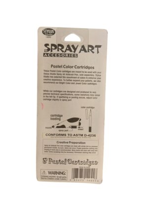 Pastel spray art pen - Back Image