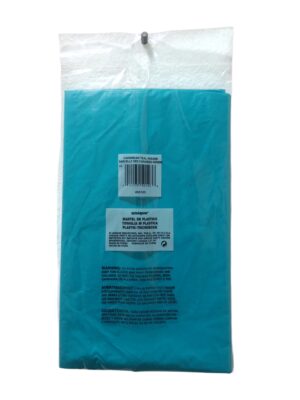 Light blue round table cover - Back Image