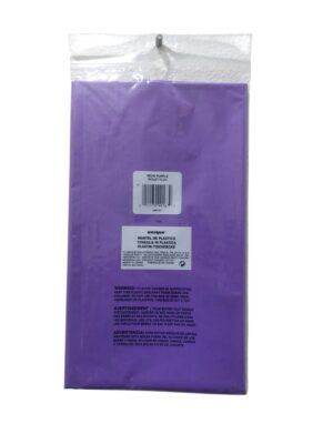 Neon purple round table cover - Back Image