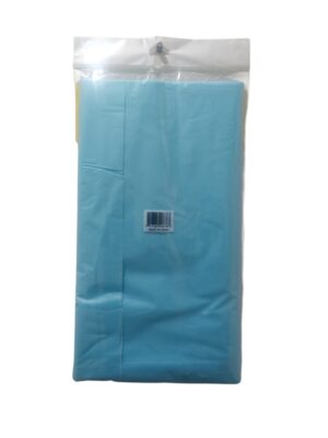 Light blue plastic tablecover - Back Image