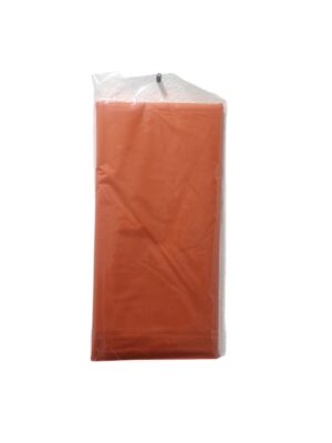 Orange plastic tablecover - Back Image