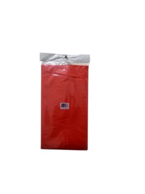 Red plastic tablecover - Back Image