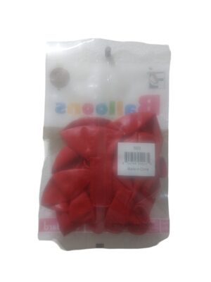 Red 10ct 12 in helium quality balloons - Back Image