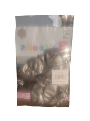 Silver 10ct helium qualith balloons - Back Image